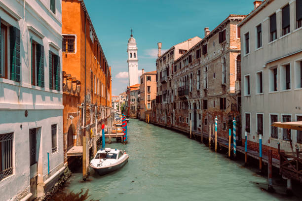 istock Grand Canal in the sunlight in Venice. 968789286