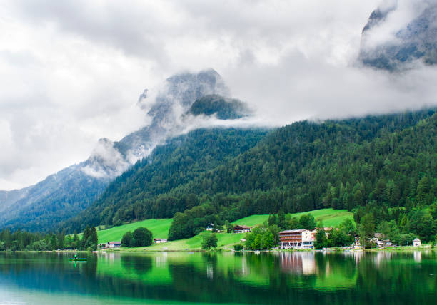 istock summer landscape on Hintersee lake, Bavaria. 968795914