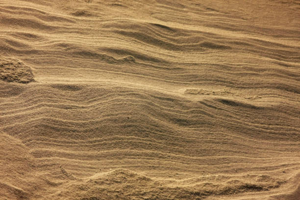 istock Sand shaped by the wind blowing in the waves 968798950