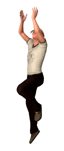 istock 3D illustration teenager boy on white 968802304