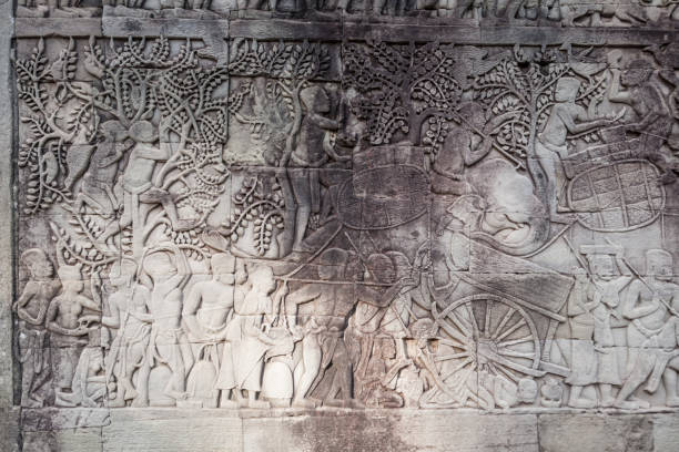 istock Historic ruins of Bayon Temple 968809000