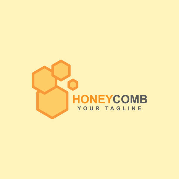 Honey Comb Honey Comb Logo Template Design Vector, Emblem, Design Concept, Creative Symbol, Icon abstract beehive stock illustrations