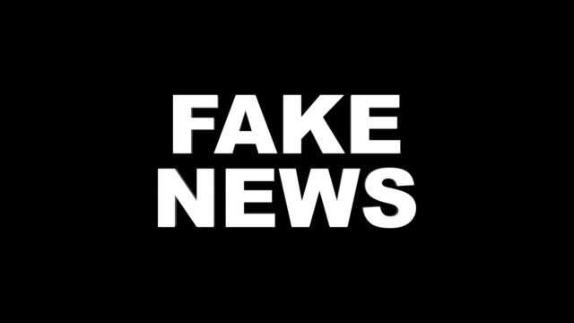 FAKE NEWS Text Animation Around the Earth, with Alpha Channel, Rendering, Background, Loop