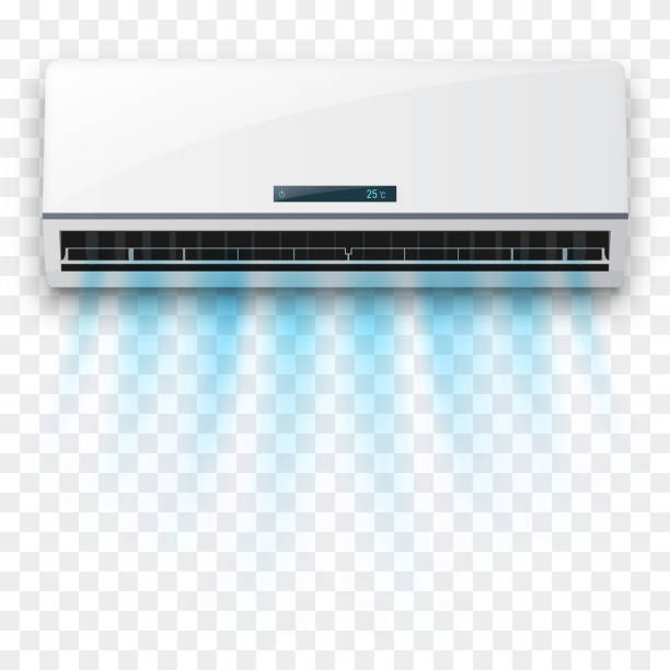 klimatyzator izolowany na przezroczystym tle. ilustracja wektorowa - air air conditioner electric fan condition stock illustrations