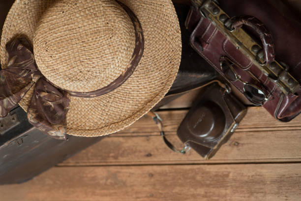 istock Summer vacation and travel retro style 968826948
