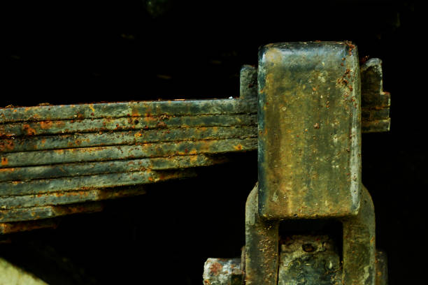 오래 된 녹슨된 철 부품 - coupling hook 뉴스 사진 이미지