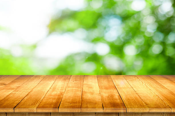 istock Wooden tabletop perspective for product placement 968833548