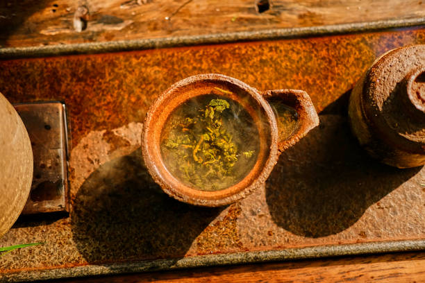 istock Chinese tea ceremony in a park. 968834472