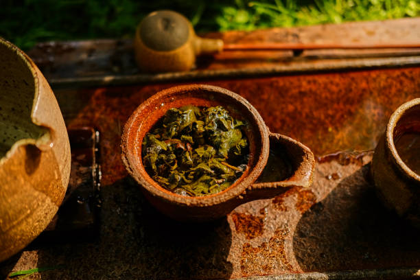 istock Chinese tea ceremony in a park. 968837262