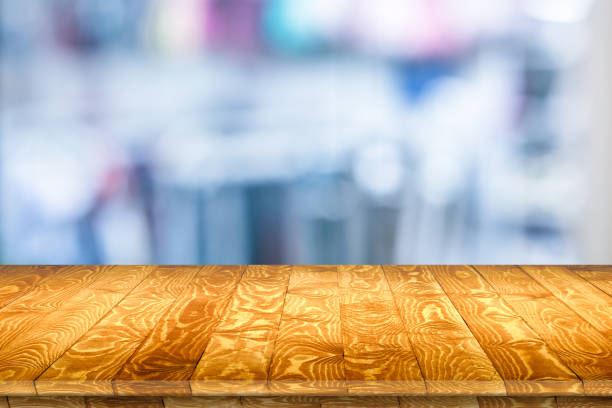 istock Empty wooden table perspective for product 968838322