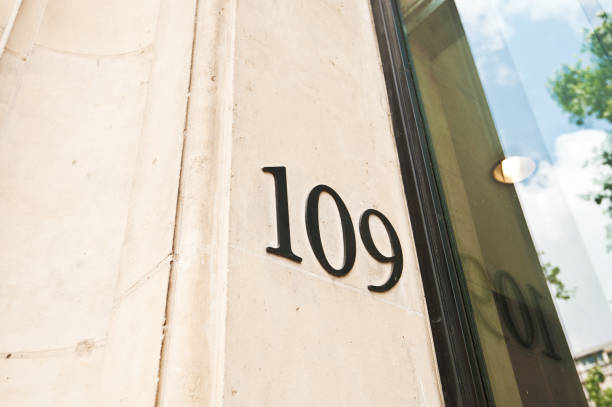 istock House Number 109 Tag On A Brown Brick Wall 968846448