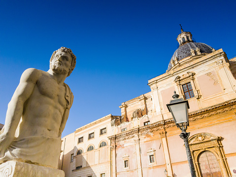 Photo of a famous place called Fontana Pretoria, located at Palermo, Sicilia, Italy.