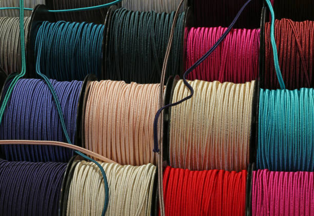 istock rolls with string for sale in the haberdashery shop 968856458