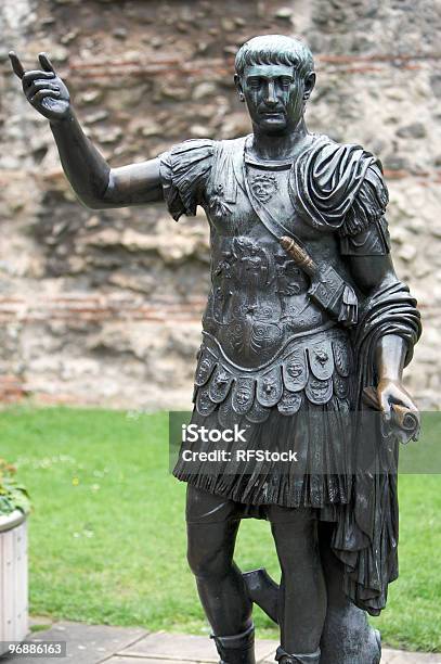 Statue Of A Roman Emperor Stock Photo - Download Image Now - Roman Emperor, Adult, Arms Raised