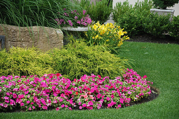 istock Landscaped flower garden 96886793