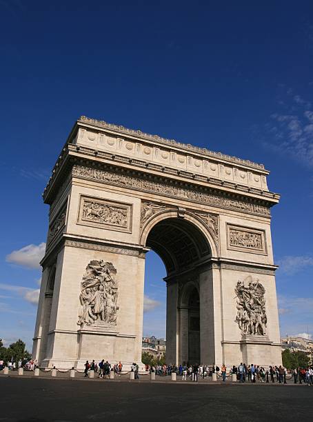 Arco di trionfo degli Champs-Elysées - foto stock