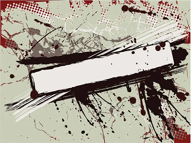 Vector illustration of grunge frame