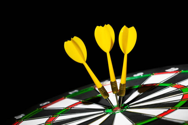 istock Success hitting target, aim goal achievement concept 968871320