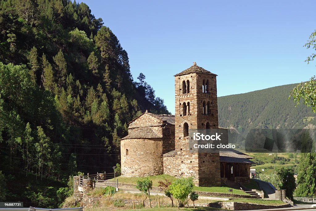 Sant Joan de Caselles (Andorra), Românico Igreja - Royalty-free Abeto Foto de stock