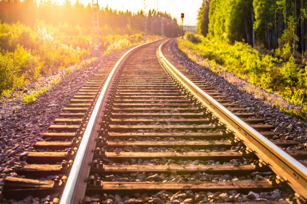 istock Summer railroad view from Kajaani, Finland. 968879032