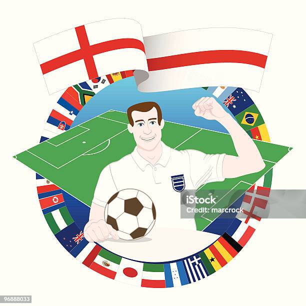 イギリスサッカー選手 - イラストレーションのベクターアート素材や画像を多数ご用意 - イラストレーション, カラー画像, サッカー