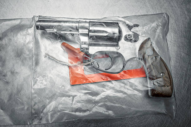 Revolver gun 38 special  evidence photos stock pictures, royalty-free photos & images
