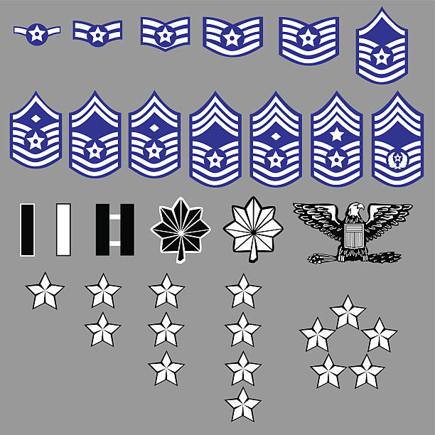 ilustrações, clipart, desenhos animados e ícones de força aérea americana valor do insignia - fighter plane military airplane air force military