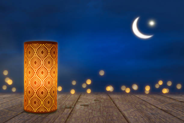 lanterna de ornamento no luar - lantern wishing sky night - fotografias e filmes do acervo