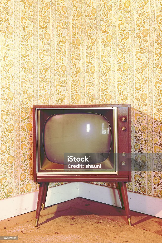 Vintage Televisão - Royalty-free Televisor Foto de stock