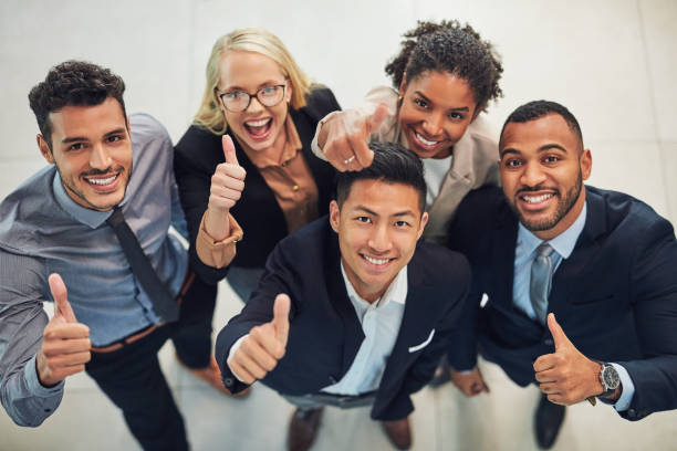 istock One bunch of lively work colleagues 968901492