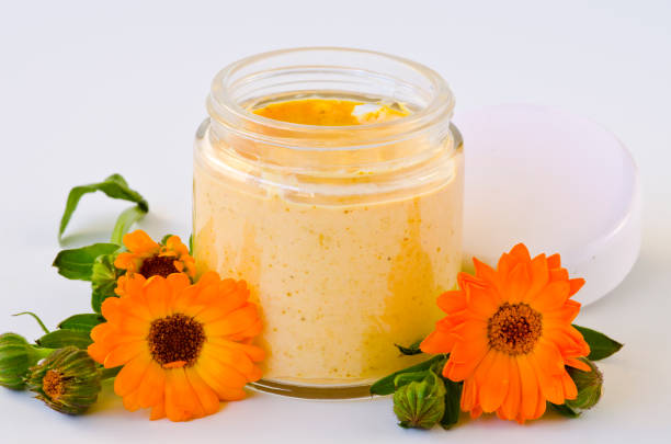 istock Alternative Medicine. Calendula body cream. 968902194