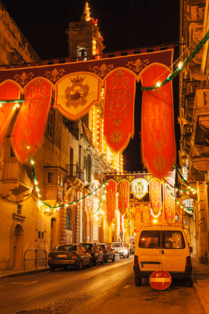 istock City of Valletta at night, Malta 968903002