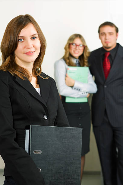 istock Happy young businesswoman 96890537
