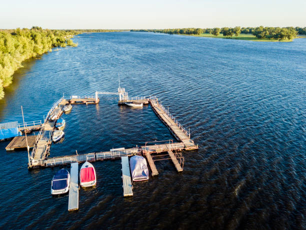 istock large river with ship and boat pier aerial view 968906114