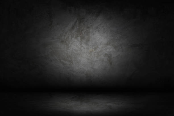 istock Black, dark and gray abstract  cement wall and studio room gradient background 968907324