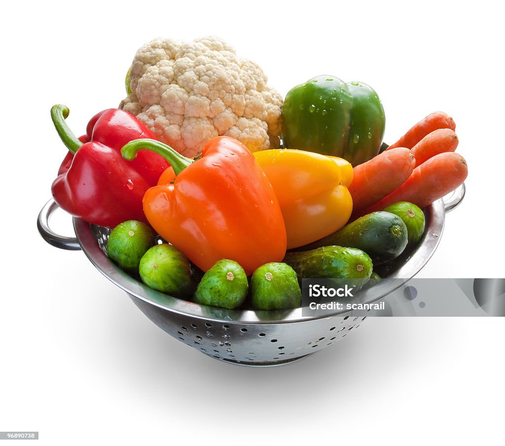 Vegetables in metal pan  Carrot Stock Photo