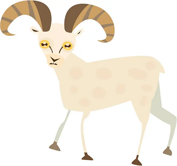 Vector illustration of Dall's Sheep