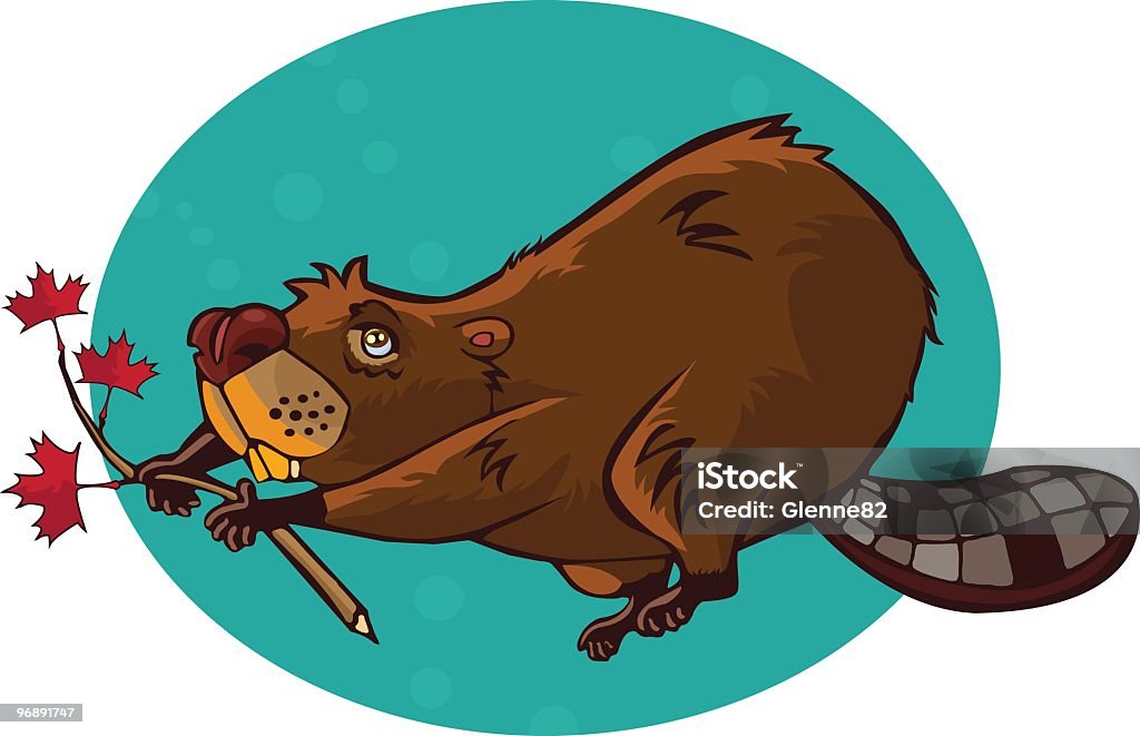 Beaver - clipart vectoriel de Animal vertébré libre de droits