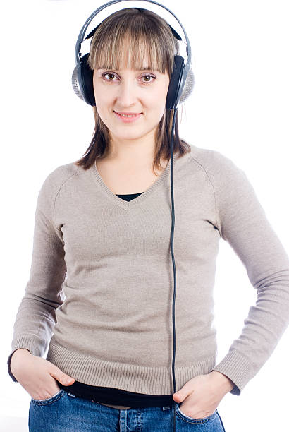 istock Woman with headphones 96891779