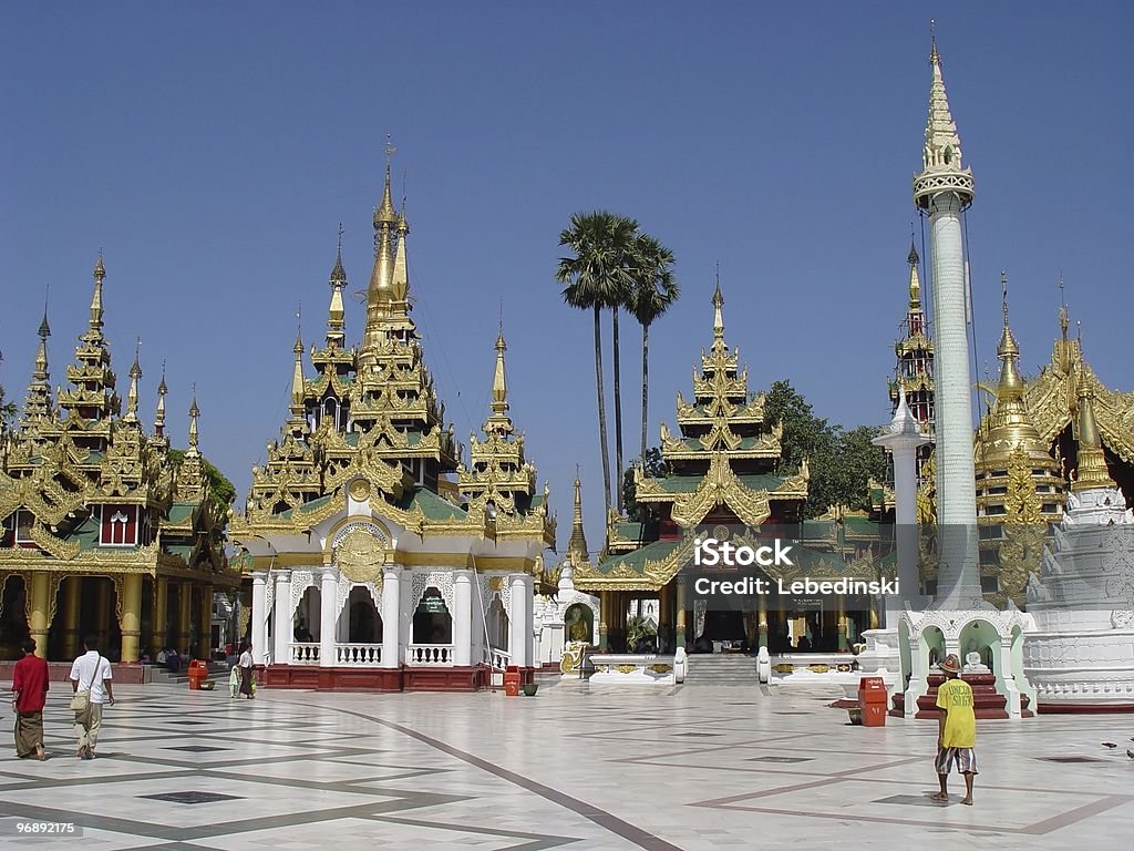 Myanmar - Shwedagon  Ancient Stock Photo