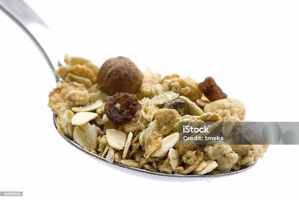 Muesli com Colher - Royalty-free Alimentação Saudável Foto de stock