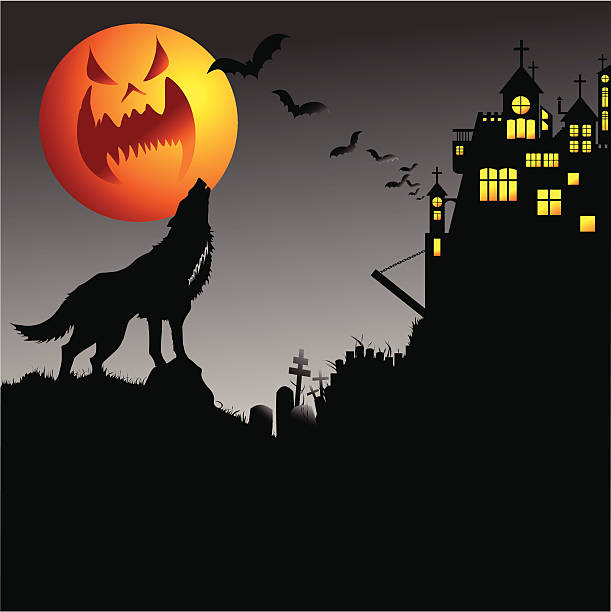 Happy halloween vector art illustration