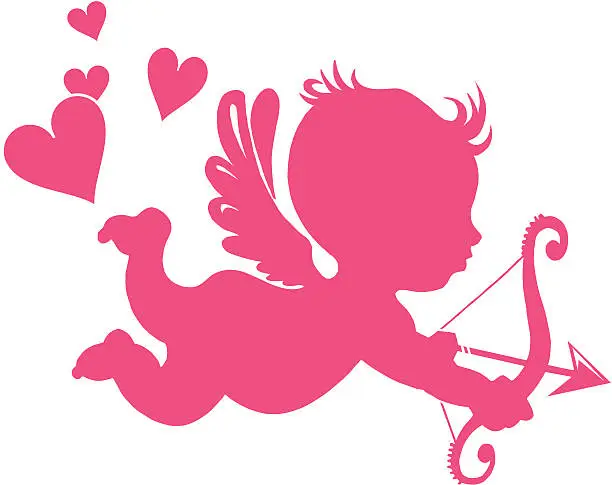 Vector illustration of cupid