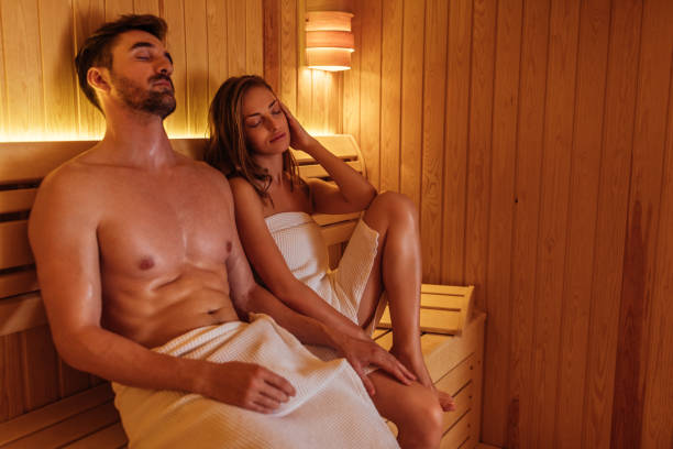 istock Letting the sauna relax and pamper them 968940116