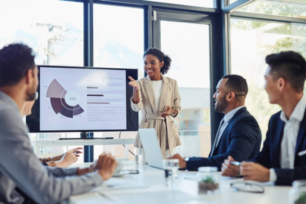 istock Important information delivered by the CEO herself 968943350