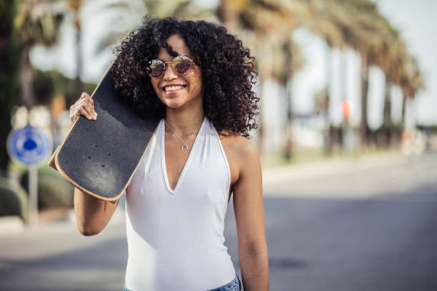 istock Charming skater girl 968949116