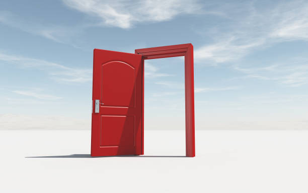 istock Opened door - the concept of opportunity. 968952996