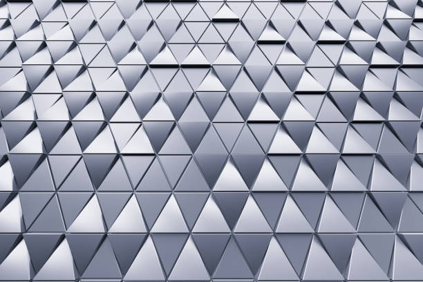 istock Abstract background of polygonal triangles 968959742