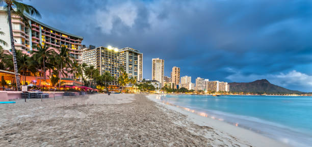istock Waikiki Beach at Dusk 968961422