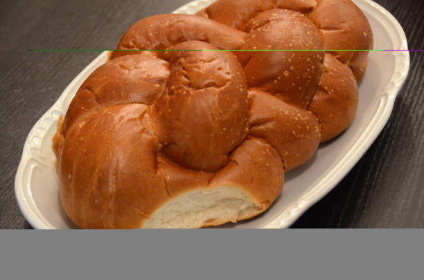 Jewish food, bread challah for shabbat for kiddush